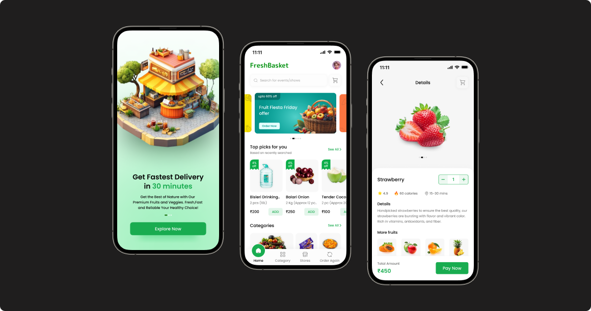 Landing page hero section