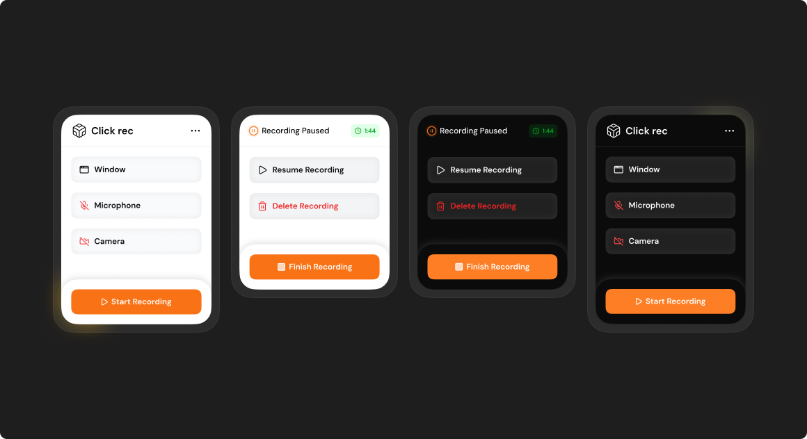 Dark and light theme overlays