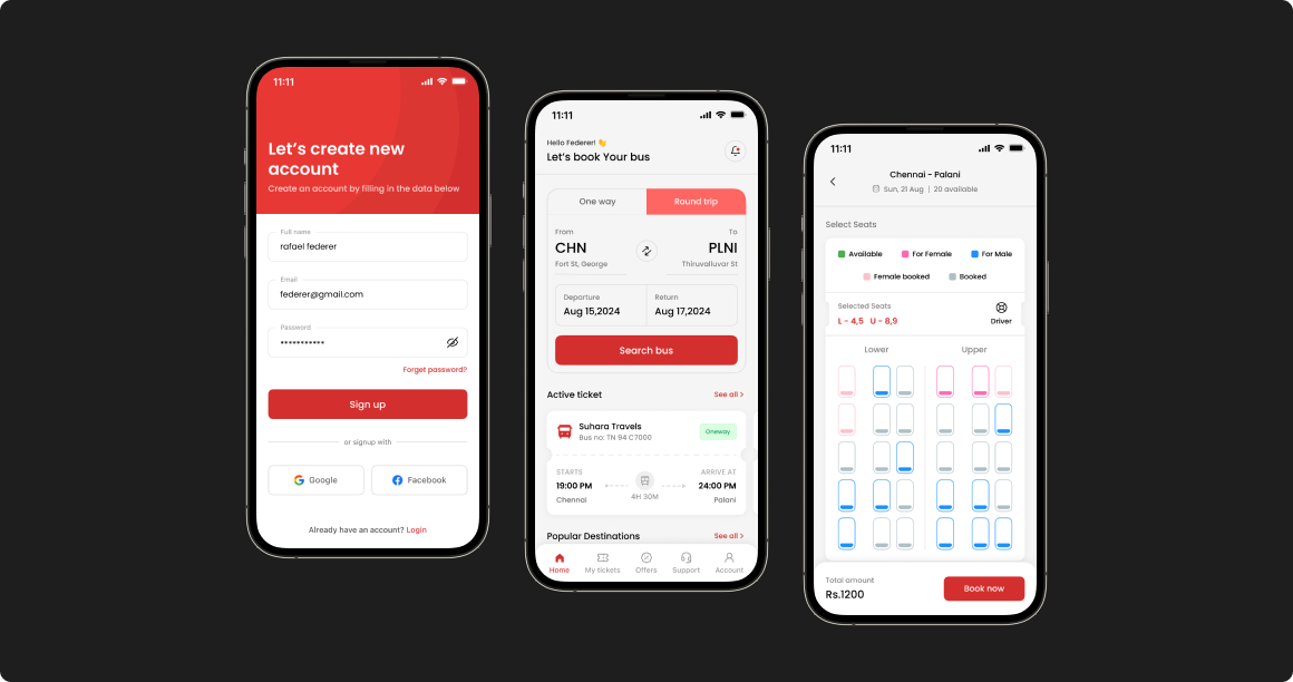 Landing page hero section