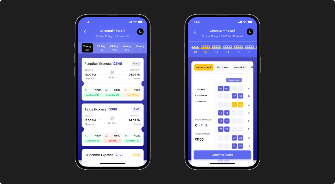 Feature showcase layout