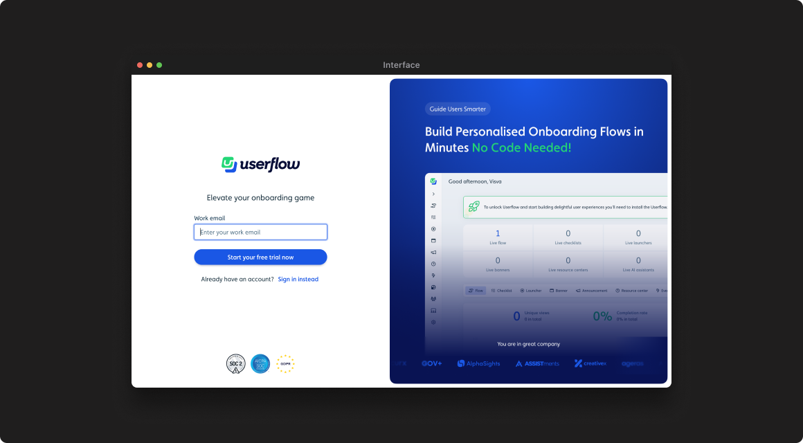 Revamped Signup Experience - 1